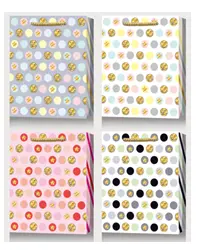 Пакет подарочный "Смешные смайлы" 18*23*8 см, микс