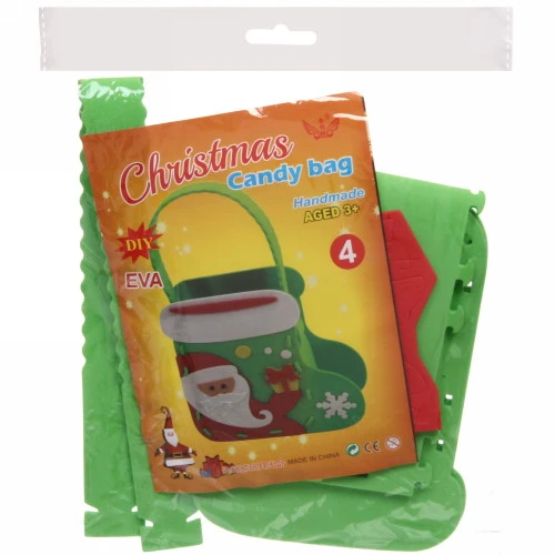 Сумочка детская новогодняя Ультрамарин- Сапожок, 96,5 см дно сумки, 15 см без ручки_3