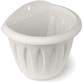 Кашпо настенное пластиковое 1л d-16см "Фелиция" мрамор С120М  