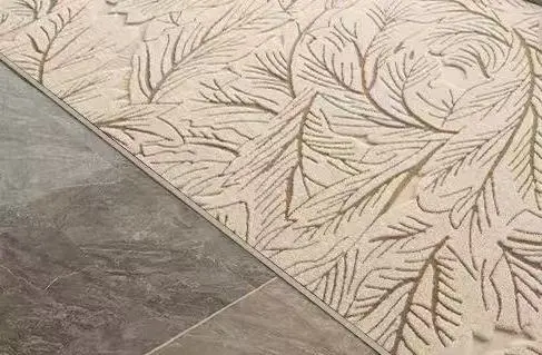 Коврик для ванной 80*120 "Флора" молочный