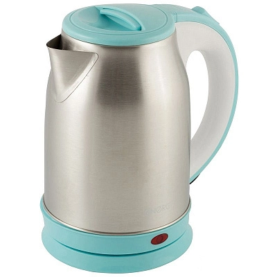 Чайник из нержавеющей стали 1,8л "ENERGY" бело-голубой E-202