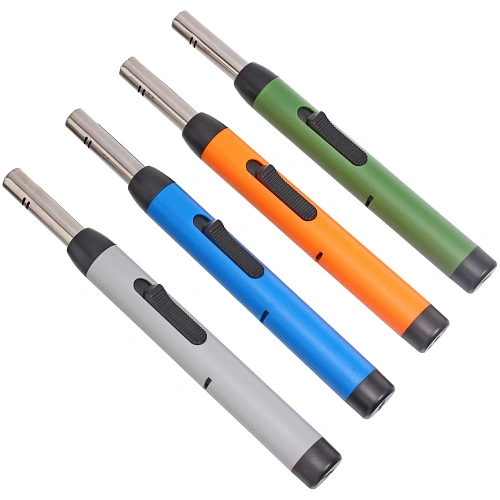 Зажигалка газовая для газовой плиты "Матовый микс" 19,5см, микс цветов