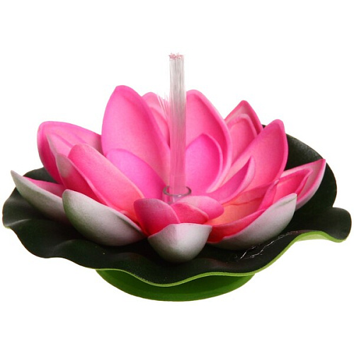 Растение водоплавающее Кувшинка d-10см с подсветкой_17