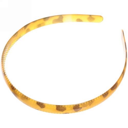 Ободок для волос пластиковый Province - Kira, леопард, микс 6 цветов, 1,2см_9