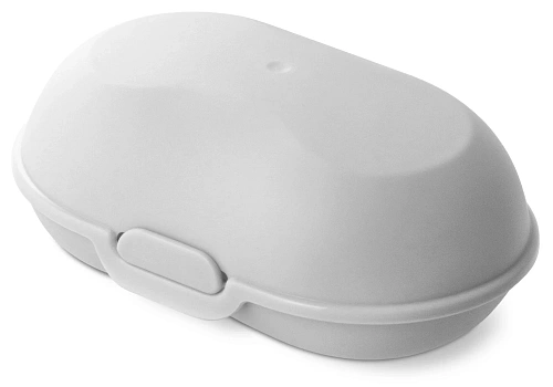 Мыльница закрытая Аттенто светло-серая С320СЕР