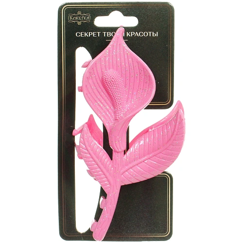 Заколка - краб для волос AKS - SALVATORE, микс 6 цветов, цветок, 125,5см _14