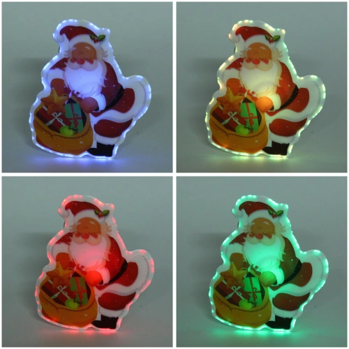 Сувенир с подсветкой "Дед Мороз с подарком" 10*8 см