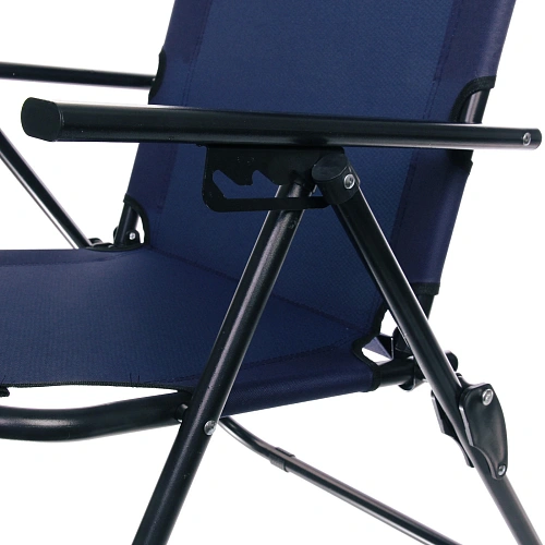 Кресло складное с подлокотниками TFS1608, 546895 см, 3 положения, темно-синий_11
