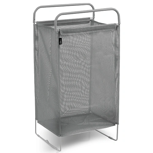 Корзина для белья 65л на металлокаркасе HSC3/С серый