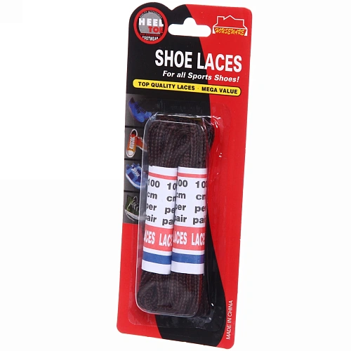 Шнурки для обуви, круглое сечение, цвет коричневый 2 пары 100см_5