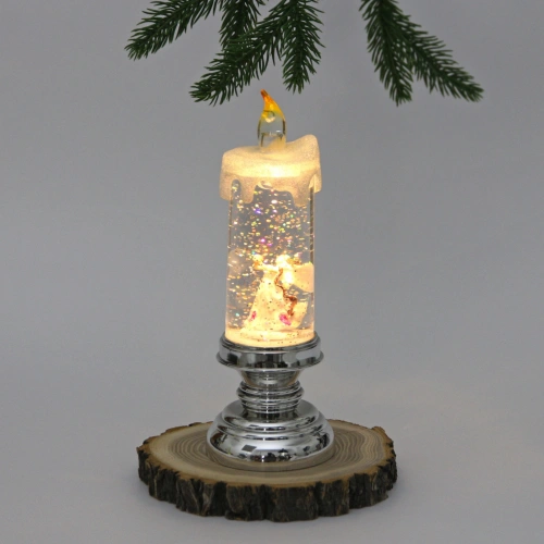 Сувенир с подсветкой "Волшебный очаг" 7,2*20,4 см, Серебро (работает от батареек LR44*3)