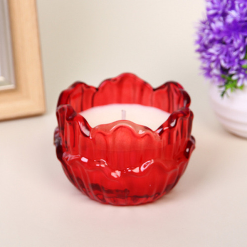 Свеча в стакане "Пламя" 8,3*6 см, Красный