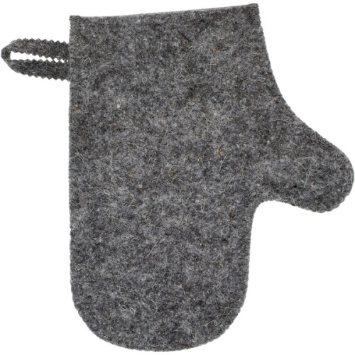 Рукавица для сауны серая "Hot Pot",  войлок /20