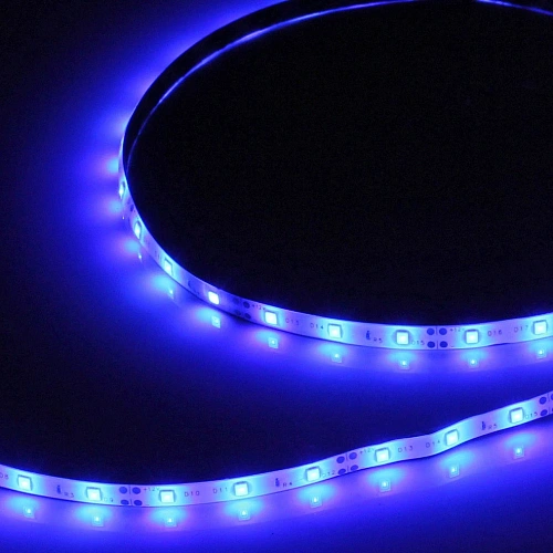Лента светодиодная самоклейка 5м8мм, 300 ламп LED, 1 реж, бпульта, степень защиты IP64, Синий (арт542-131)_5