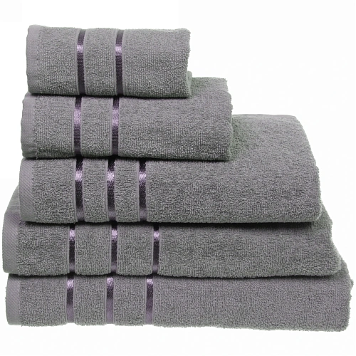 Полотенце махровое 30*30см "LUNA" цвет серый 10330 плотность 360гр/м2