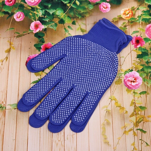 Перчатки нейлоновые Классика с ПВХ покрытием голубые 8 р-р набор 5 пар_3