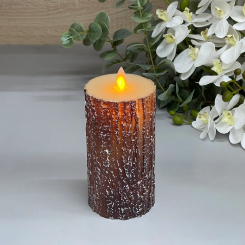 Сувенир с подсветкой "Свеча - Дерево" 7,5*15 см (работает от батареек 3 ААА)