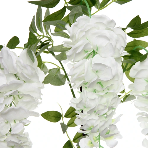 Цветок искусственный Natur 98см Глициния белая_3
