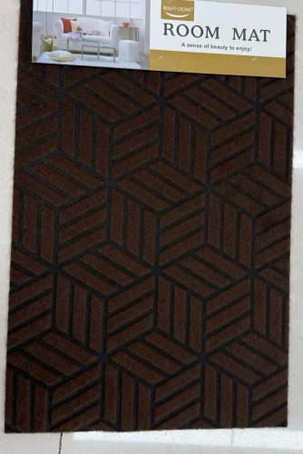 Коврик придверный 38*58см"Ромбы" коричневый