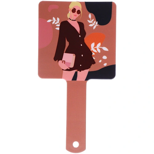 Зеркало косметическое ИМАНИ - ЭФФЛОДИ, микс 4 дизайна, 23,412см (PVC подвес) _7