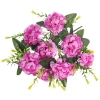 Искусственные цветы "Цветочная мелодия" Гортензии 40см 10 цветков сиреневые