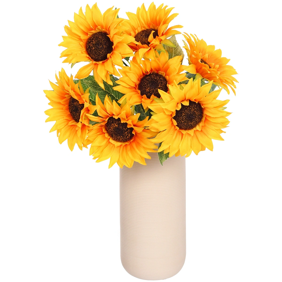 Искусственные цветы "Подсолнухи" 43см 7 цветков