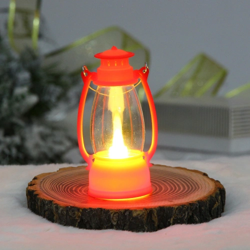 Сувенир с подсветкой "Лампа - Семейный вечер" 6*6*13 см, Красный