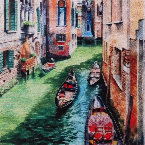 Алмазная мозаика в рулоне 3040см полная выкладка DIAMOND, Венеция_4