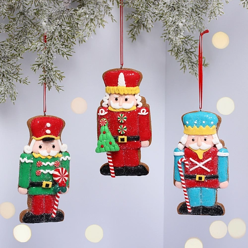 Подвеска Сandy "Пряничный солдатик" 5.8x1.3x11.4 см, в ассортименте