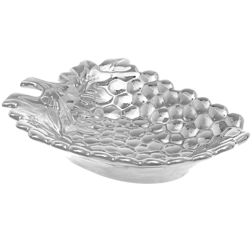 Подставка керамическая GOLD Podarok, лоза, цвет серебро, 1813см (упаковка индив пленка)_3