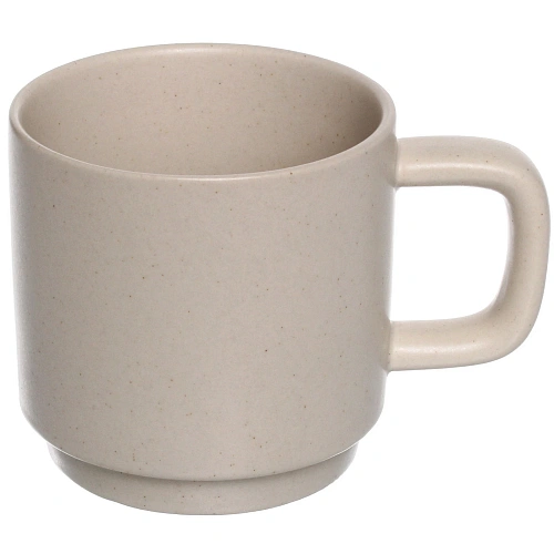 Кружка керамическая 280мл "Perfetto", бежевая