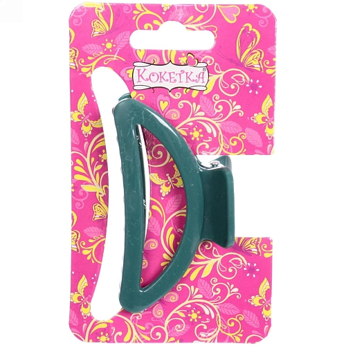 Заколка-краб для волос  на блистере Magic Gloss, трапеция, микс 6 цветов, 6,5см (Кокетка)_4