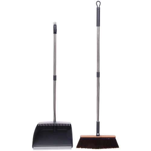 Набор для уборки, щетка для пола с совком Disco серый 1103_13