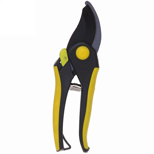 Секатор плоскостной 8" (20см) "Макси" пластиковые прорезиненные ручки ДоброСад