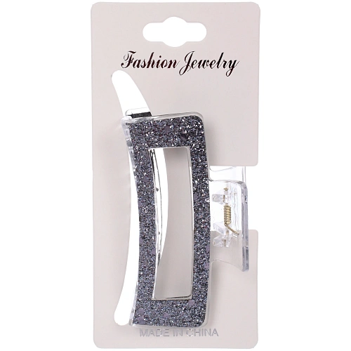 Заколка - краб для волос на блистере MASKOTTA, шесть цветов в ассортименте, 9см  _11