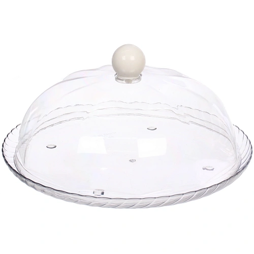 Блюдо пластиковое с крышкой 23*10см