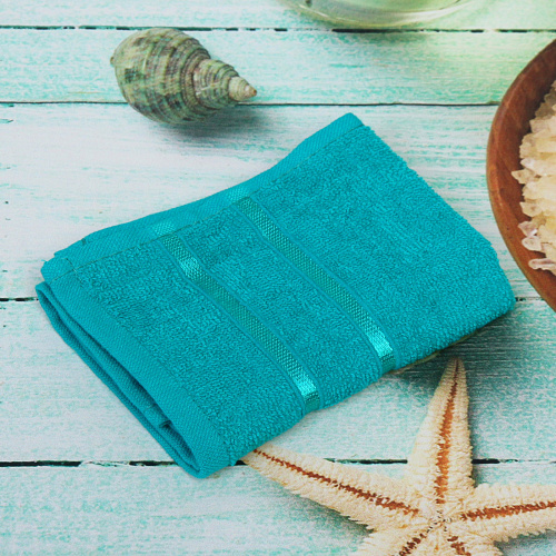 Полотенце махровое 3030см LUNA цвет зеленый 05050 плотность 360грм2_5