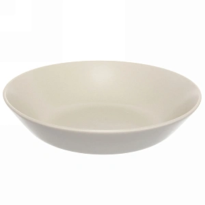 Тарелка керамическая 23*5см "Матовая глазурь" глубокая слоновая кость