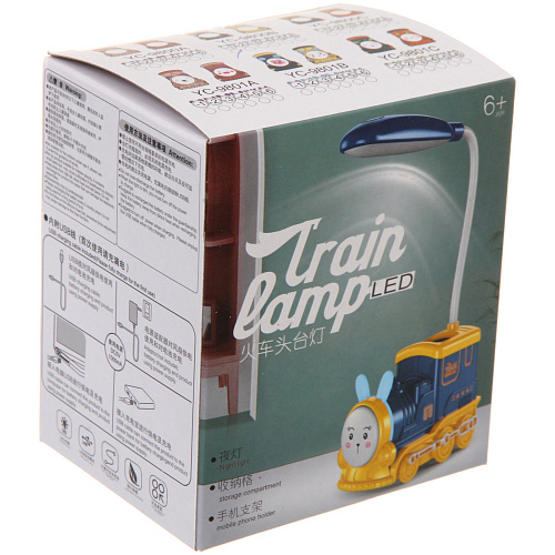 Настольная лампа Sweet - Паровоз LED 10521 см, USB 5v 3w, Коралловый_10