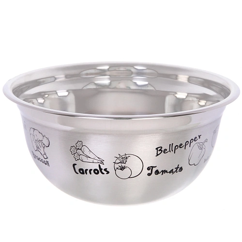 Миска из нержавеющей стали 5л 28*13см с рисунком