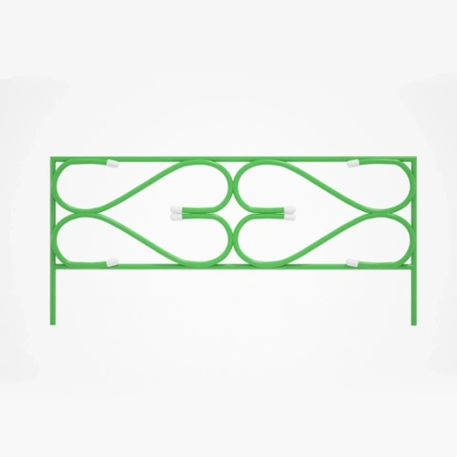 Заборчик садовый "Дачный" 30*65*325см (5 деталей)