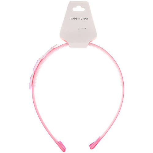 Ободок для волос детский на блистере РОЗОВОЕ ОБЛАКО, единорог, микс 6 цветов, 1см_7