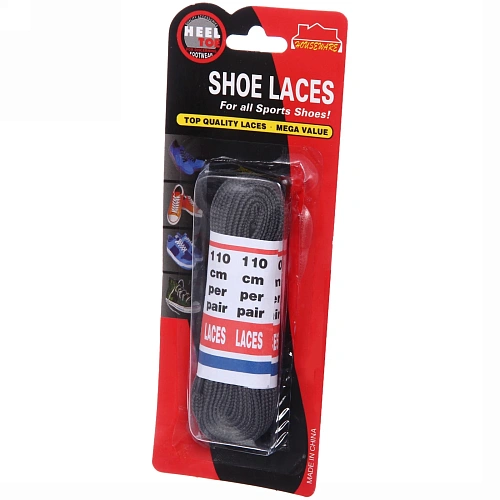 Шнурки для обуви, плоское сечение, цвет серый 2 пары 110см_3