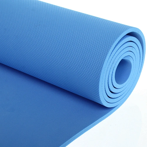 Коврик для йоги 6 мм 173х61 см Умиротворение EVA, голубой_4