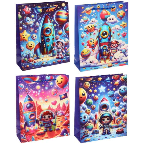 Пакет подарочный "Другая планета" 26*32*10 см