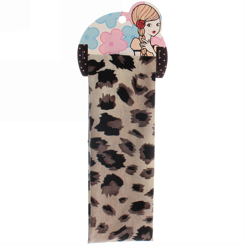 Повязка на голову Britney Room, принт леопард, микс 4 цвета 207см_9