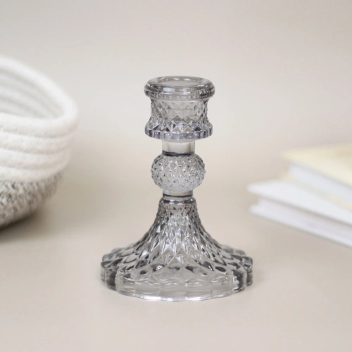 Подсвечник "Элисон" 8*10,5 см, Графит