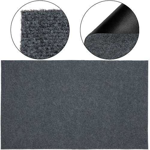 Коврик придверный 90*150см"Комфорт люкс" серый