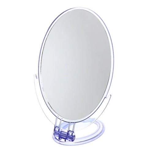 Зеркало настольное в пластиковой оправе "Классика - Практика" овал, подвесное 29см