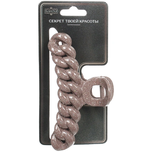 Заколка - краб для волос AKS - MANTANA, микс 6 цветов, косичка, 102см _5